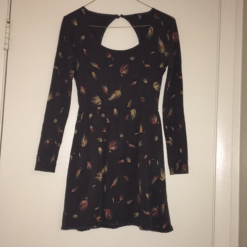 feathers PacSun dress long-sleeve